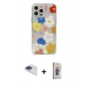 ieg™ iPhone 13 Pro Max Kılıf Eksen Asil Prime - Siyah Bilvis 3D Cam Ekran Koruyucu + Lacivert Pers Alüminyum Kamera Lens