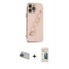 ieg™ iPhone 13 Pro Max Kılıf Nova Işık Prime - Siyah 6D Mat Seramik Hayalet Nano Ekran Koruyucu + Mavi Rainbow Kamera Lens Koruma Cam