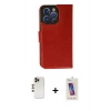 ieg™ iPhone 13 Pro Max Kılıf Siluet Işık Serisi - Siyah Joko 5D Cam + Gold Shine Kamera Lens
