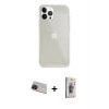 ieg™ iPhone 13 Pro Max Kılıf Vadi Asil Prime - Siyah Bilvis 3D Cam Ekran Koruyucu + Kırmızı Rainbow Kamera Lens Koruma Cam