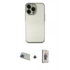 ieg™ iPhone 13 Pro Max Kılıf Vadi Minimal - Siyah Bilvis 3D Cam Ekran Koruyucu + Mavi Rainbow Kamera Lens Koruma Cam