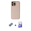 ieg™ iPhone 13 Pro Max Kılıf Yadigar Klasik - Siyah Bilvis 5in1 5D Magic Hayalet Cam Ekran Koruyucu + Kırmızı Metal Kamera Lens Koruma Cam