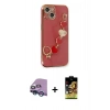 ieg™ iPhone 14 Kılıf Nova Işık Prime - Siyah Buffer Cam Ekran Koruyucu + Mavi Raze Metal Kamera Lens