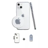 ieg™ iPhone 14 Kılıf Zirve Doku - Siyah Joko Magic 5D Cam + Siyah Shine Kamera Lens