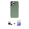 ieg™ iPhone 14 Pro Max Kılıf Ahenk Çizgi Prime - Siyah Bilvis 5in1 5D Magic Hayalet Cam Ekran Koruyucu + Siyah Bilvis Titan Kamera Lens