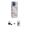 ieg™ iPhone 14 Pro Max Kılıf Ahenk Modern Serisi - Siyah Bilvis 3D Mat Cam Ekran Koruyucu + Siyah Bilvis Titan Kamera Lens