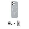 ieg™ iPhone 14 Pro Max Kılıf Çekirdek Modern Prime - Siyah Bilvis 3D Mat Cam Ekran Koruyucu + Derin Mor Bilvis Titan Kamera Lens