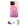 MARSİLYAN™- iPhone 14 Pro Max Kılıf Doruk Klasik Prime - Siyah Mat Seramik Nano Ekran Koruyucu + Bilvis Titan Kamera Lens - GD