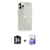 ieg™ iPhone 14 Pro Max Kılıf Vadi Asil Prime - Siyah Bilvis 5in1 5D Magic Hayalet Cam Ekran Koruyucu + Turuncu PVD Metal Kamera Lens