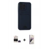 ieg™ iPhone 14 Pro Max Kılıf Vadi Çizgi Prime - Siyah Bilvis 3D Mat Cam Ekran Koruyucu + Derin Mor Bilvis Titan Kamera Lens