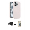 MARSİLYAN™- iPhone 14 Pro Max Kılıf Yankı Form Serisi - Siyah 6D Mat Seramik Hayalet Nano Ekran Koruyucu + Raze Metal Kamera Lens - GS