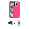 MARSİLYAN™- iPhone 14 Pro Max Kılıf Yankı Form Serisi - Siyah Bilvis Hayalet Cam Ekran Koruyucu + Raze Metal Kamera Lens - GD