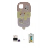ieg™ iPhone 15 Kılıf Akış Yansıma - Siyah Polymer Nano Ekran Koruyucu + Sierra Blue Bilvis Titan Kamera Lens