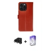 ieg™ iPhone 15 Pro Max Kılıf Siluet Işık Serisi - Siyah Bilvis 5in1 3D Magic Cam Ekran Koruyucu + Siyah Raze Metal Kamera Lens