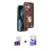 ieg™ iPhone 16 Kılıf Nova Form Koleksiyonu - Siyah Bilvis 5in1 5D Magic Hayalet Cam Ekran Koruyucu + Siyah Bilvis Titan Kamera Lens