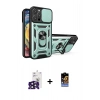 ieg™ iPhone 16 Pro Max Kılıf Ahenk Klasik - Siyah Buffer Hayalet Cam Ekran Koruyucu + Siyah Bilvis Titan Kamera Lens