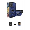 ieg™ iPhone 16 Pro Max Kılıf Ahenk Klasik - Siyah Buffer Hayalet Cam Ekran Koruyucu + Siyah PVD Metal Kamera Lens