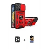 ieg™ iPhone 16 Pro Max Kılıf Ahenk Klasik - Siyah Buffer Hayalet Cam Ekran Koruyucu + Siyah PVD Metal Kamera Lens