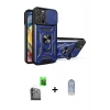ieg™ iPhone 16 Pro Max Kılıf Ahenk Klasik - Siyah Joko Magic 5D Cam + Siyah Raze Metal Kamera Lens