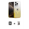 ieg™ iPhone 16 Pro Max Kılıf Eksen Minimal Özel Seri - Siyah Bilvis Hayalet Cam Ekran Koruyucu + Siyah PVD Metal Kamera Lens