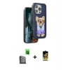 ieg™ iPhone 16 Pro Max Kılıf İz Minimal Koleksiyonu - Siyah Buffer Cam Ekran Koruyucu + Siyah Raze Metal Kamera Lens