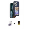 ieg™ iPhone 16 Pro Max Kılıf İz Minimal Koleksiyonu - Siyah Buffer Cam Ekran Koruyucu + Titanyum Gri Bilvis Titan Kamera Lens