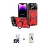 ieg™ iPhone 16 Pro Max Kılıf Kıvılcım Modern Serisi - Şeffaf Pasifik Cam Ekran Koruyucu + Gümüş Bilvis Titan Kamera Lens