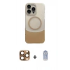 ieg™ iPhone 16 Pro Max Kılıf Kozmos Form Özel Seri - Siyah Joko Magic 5D Cam + Çöl Titanyum Pers Alüminyum Kamera Lens