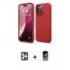 ieg™ iPhone 16 Pro Max Kılıf Kozmos Yansıma Özel Seri - Siyah Buffer Hayalet Cam Ekran Koruyucu + Gold PVD Metal Kamera Lens