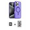ieg™ iPhone 16 Pro Max Kılıf Nova Asil Prime - Siyah Bilvis 3D Mat Cam Ekran Koruyucu + Siyah PVD Metal Kamera Lens