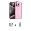 ieg™ iPhone 16 Pro Max Kılıf Nova Asil Prime - Siyah Joko Magic 5D Cam + Gümüş Pers Alüminyum Kamera Lens