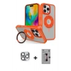ieg™ iPhone 16 Pro Max Kılıf Nova Minimal Serisi - Siyah Bilvis 3D Mat Cam Ekran Koruyucu + Gri Pers Alüminyum Kamera Lens