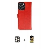ieg™ iPhone 16 Pro Max Kılıf Siluet Işık Serisi - Siyah Buffer Cam Ekran Koruyucu + Gold PVD Metal Kamera Lens