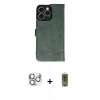 ieg™ iPhone 16 Pro Max Kılıf Siluet Işık Serisi - Siyah Joko Magic 5D Hayalet Cam + Gümüş Pers Alüminyum Kamera Lens