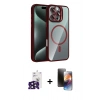 ieg™ iPhone 16 Pro Max Kılıf Yadigar Asil Koleksiyonu - Siyah 3D Antistatik Mat Seramik Nano Ekran Koruyucu + Siyah Bilvis Titan Kamera Lens
