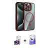 ieg™ iPhone 16 Pro Max Kılıf Yadigar Asil Koleksiyonu - Siyah Bilvis 5in1 5D Magic Hayalet Cam Ekran Koruyucu + Siyah Bilvis Titan Kamera Lens