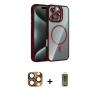 ieg™ iPhone 16 Pro Max Kılıf Yadigar Asil Koleksiyonu - Siyah Joko Magic 5D Hayalet Cam + Çöl Titanyum Pers Alüminyum Kamera Lens
