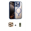 ieg™ iPhone 16 Pro Max Kılıf Yadigar Asil Koleksiyonu - Siyah Joko Magic 5D Hayalet Cam + Çöl Titanyum Pers Alüminyum Kamera Lens