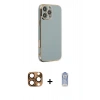 ieg™ iPhone 16 Pro Max Kılıf Yankı Serisi - Siyah Joko Magic 5D Cam + Çöl Titanyum Pers Alüminyum Kamera Lens