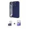 ieg™ iPhone 16 Pro Max Kılıf Yankı Yansıma Özel Seri - Siyah Bilvis 5in1 5D Magic Hayalet Cam Ekran Koruyucu + Gümüş Bilvis Titan Kamera Lens