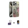 ieg™ iPhone 16 Pro Max Kılıf Zirve Modern Prime - Siyah Buffer Hayalet Cam Ekran Koruyucu + Siyah Bilvis Titan Kamera Lens