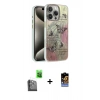 ieg™ iPhone 16 Pro Max Kılıf Zirve Modern Prime - Siyah Buffer Hayalet Cam Ekran Koruyucu + Siyah Raze Metal Kamera Lens