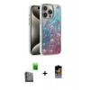 ieg™ iPhone 16 Pro Max Kılıf Zirve Modern Prime - Siyah Buffer Hayalet Cam Ekran Koruyucu + Siyah Raze Metal Kamera Lens