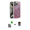 ieg™ iPhone 16 Pro Max Kılıf Zirve Modern Prime - Siyah Buffer Hayalet Cam Ekran Koruyucu + Siyah Raze Metal Kamera Lens