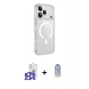 ieg™ iPhone 17 Pro Max Kılıf Kutup Klasik Serisi - Siyah Joko Magic 5D Cam + Gümüş Bilvis Titan Kamera Lens
