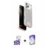 ieg™ iPhone 17 Pro Max Kılıf Vadi Klasik Serisi - Siyah Bilvis 5in1 3D Magic Cam Ekran Koruyucu + Turuncu Bilvis Titan Kamera Lens