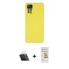 ieg™ Redmi Note 11 Pro Kılıf Ahenk Serisi - Siyah Mat Seramik Nano Ekran Koruyucu + Şeffaf Kamera Lens Koruma Cam