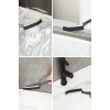 İnce Kıl Temizlik Fırçası Banyo Mutfak Pencere Oluk Klozet Kenarı Kavisli Detay Temizleme Fırçası