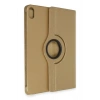 iPad 2022 10.9 (10.nesil) Kılıf 360 Tablet Deri Kılıf - Gold