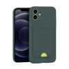iPhone 11 Kılıf Kelvin Kartvizitli Silikon - Koyu Yeşil